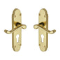 Milton Door Handle on Plate by M Marcus - Heritage Brass
