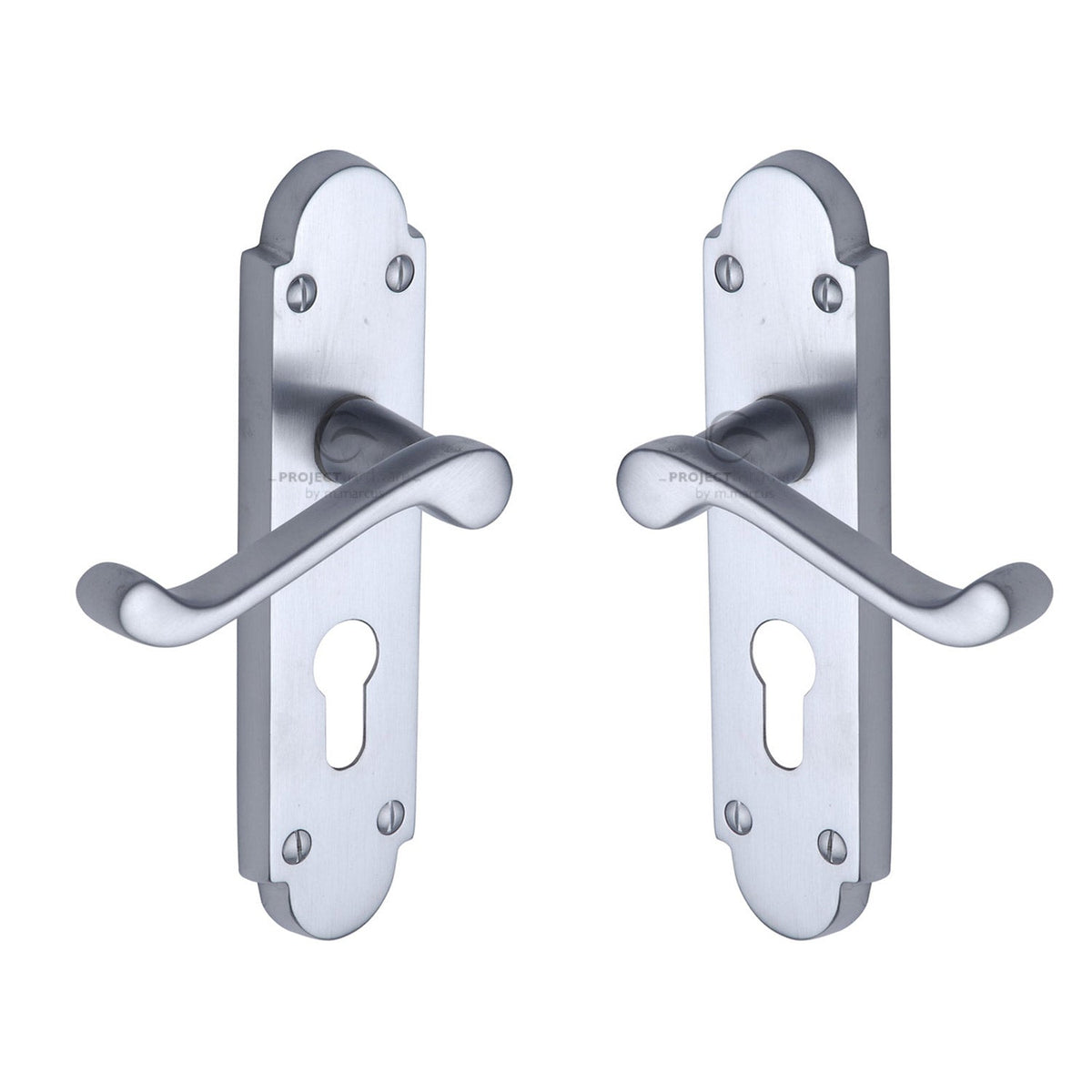 Milton Door Handle on Plate