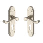 Milton Door Handle on Plate by M Marcus - Heritage Brass