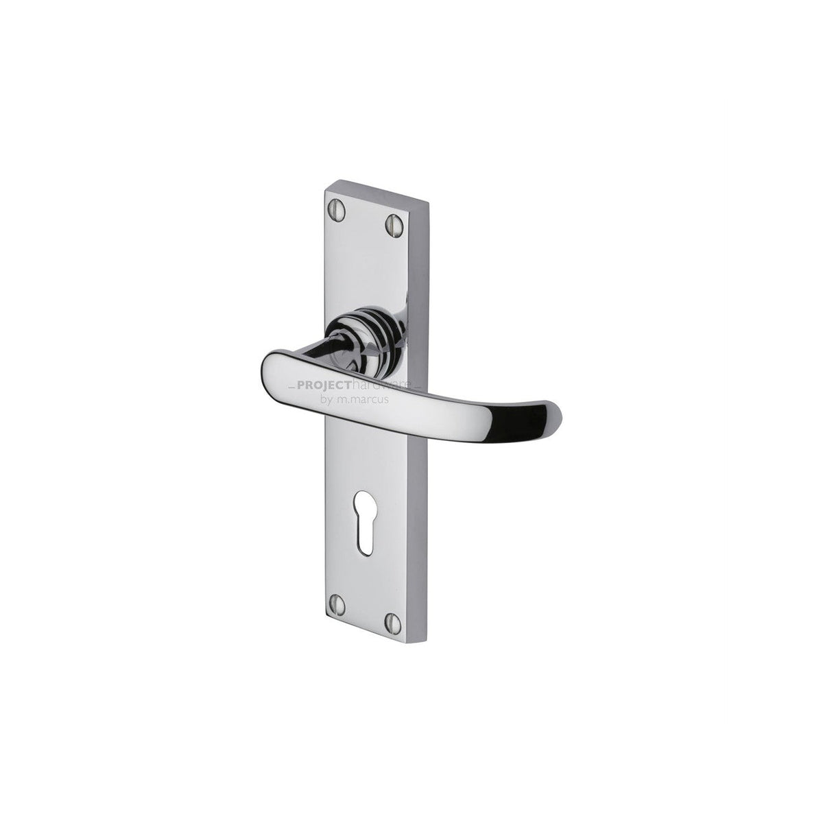 Luca Door Handle on Plate by M Marcus - Heritage Brass