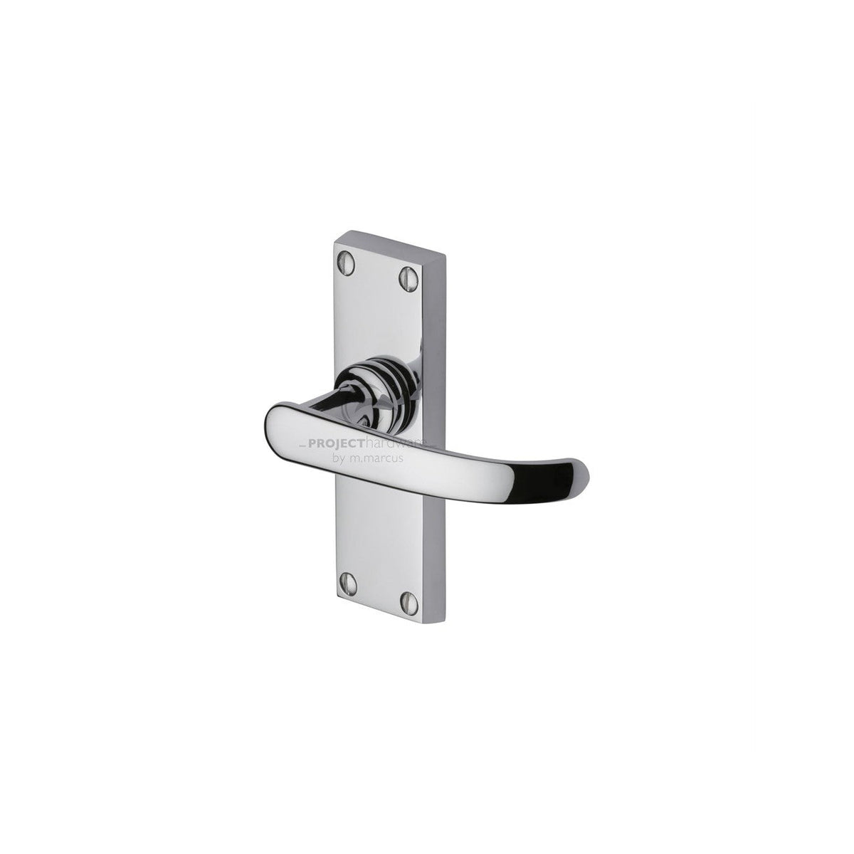 Avon Short Door Handle on Plate by M Marcus - Heritage Brass