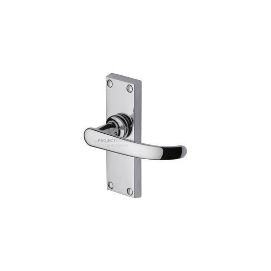 Avon Short Door Handle on Plate by M Marcus - Heritage Brass