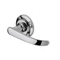 Avon Door Handle on Round Rose by M Marcus - Heritage Brass