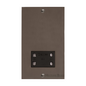Stylist Bronze Square Flat Plate Range Matt Bronze | Shaver Socket Output Voltage 110/240V by Heritage Brass By M-Marcus