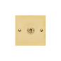 Victorian Elite Range Polished Brass Switches & Sockets, R01 - 1 Gang Toggle Switch by Heritage Brass By M-Marcus