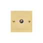 Victorian Elite Range Polished Brass Switches & Sockets, R01 - 1 Gang Satellite Socket by Heritage Brass By M-Marcus