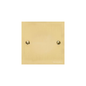 Victorian Elite Range Polished Brass Switches & Sockets, R01 - Single Blank Plate by Heritage Brass By M-Marcus