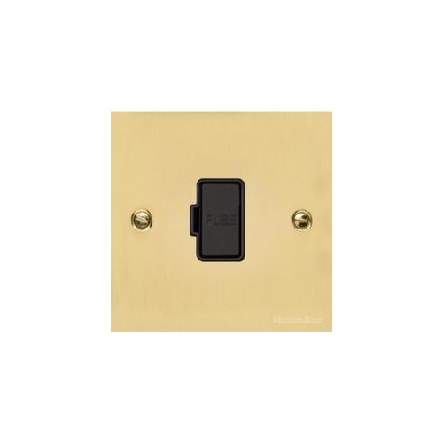 Victorian Elite Range Polished Brass Switches & Sockets, R01 - Unswitched Spur (13 Amp) by Heritage Brass By M-Marcus
