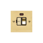 Victorian Elite Range Polished Brass Switches & Sockets, R01 - Switched Spur with Neon (13 Amp) by Heritage Brass By M-Marcus