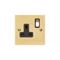 Victorian Elite Range Polished Brass Switches & Sockets, R01 - Single Socket (13 Amp) by Heritage Brass By M-Marcus