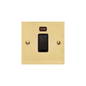 Victorian Elite Range Polished Brass Switches & Sockets, R01 - 45A DP Cooker Switch with Neon (single plate) by Heritage Brass By M-Marcus