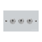 Victorian Elite Range Polished Chrome Switches & Sockets, R02 - 3 Gang Toggle Switch by Heritage Brass By M-Marcus