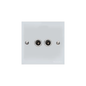 Victorian Elite Range Polished Chrome Switches & Sockets, R02 - TV/FM Diplexed Socket by Heritage Brass By M-Marcus