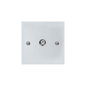 Victorian Elite Range Polished Chrome Switches & Sockets, R02 - 1 Gang Satellite Socket by Heritage Brass By M-Marcus