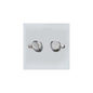 Victorian Elite Range Polished Chrome Switches & Sockets, R02 - 2G Multi Location Primary Dimmer by Heritage Brass By M-Marcus