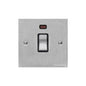 Victorian Elite Range Satin Chrome Switches & Sockets, R03 - 20A Double Pole Switch with Neon by Heritage Brass By M-Marcus