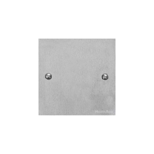 Victorian Elite Range Satin Chrome Switches & Sockets, R03 - Single Blank Plate by Heritage Brass By M-Marcus
