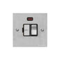 Victorian Elite Range Satin Chrome Switches & Sockets, R03 - Switched Spur with Neon (13 Amp) by Heritage Brass By M-Marcus