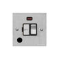 Victorian Elite Range Satin Chrome Switches & Sockets, R03 - Switched Spur with Neon + Cord (13 Amp) by Heritage Brass By M-Marcus