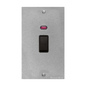 Victorian Elite Range Satin Chrome Switches & Sockets, R03 - 45A DP Cooker Switch with Neon (tall plate) by Heritage Brass By M-Marcus
