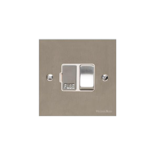 Victorian Elite Range Satin Nickel Switches & Sockets, R05 - Switched Spur (13 Amp) by Heritage Brass By M-Marcus