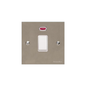 Victorian Elite Range Satin Nickel Switches & Sockets, R05 - 45A DP Cooker Switch with Neon (single plate) by Heritage Brass By M-Marcus