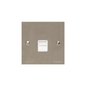 Victorian Elite Range Satin Nickel Switches & Sockets, R05 - 1 Gang Secondary Line Socket by Heritage Brass By M-Marcus