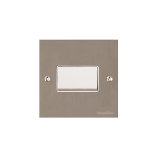 Victorian Elite Range Satin Nickel Switches & Sockets, R05 - 6A Triple Pole Fan Isolator Switch by Heritage Brass By M-Marcus