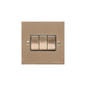 Victorian Elite Range Antique Brass Switches & Sockets, R91 - 3 Gang Rocker Switch by Heritage Brass By M-Marcus