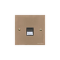 Victorian Elite Range Antique Brass Switches & Sockets, R91 - 1 Gang Secondary Line Socket by Heritage Brass By M-Marcus