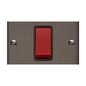 Stylist Bronze Raised Plate Range Switches & Sockets, RL9 - 45A DP Cooker Switch with Neon (single plate) by Heritage Brass By M-Marcus