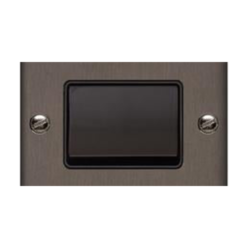 Stylist Bronze Raised Plate Range Switches & Sockets, RL9 - 6A Triple Pole Fan Isolator Switch by Heritage Brass By M-Marcus