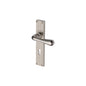 Charlbury Reeded Door Handle on Plate by M Marcus - Heritage Brass