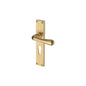 Charlbury Reeded Door Handle on Plate by M Marcus - Heritage Brass