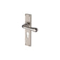 Charlbury Reeded Door Handle on Plate by M Marcus - Heritage Brass