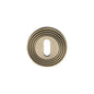 Reeded Key Escutcheon - RR4000 by M Marcus - Heritage Brass