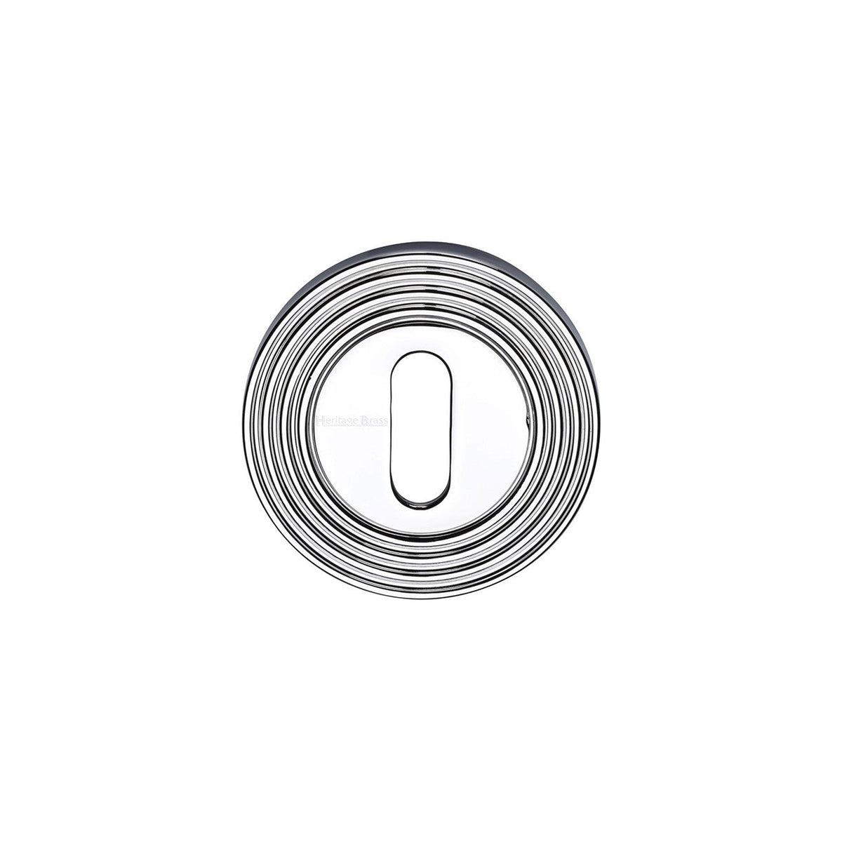 Reeded Key Escutcheon - RR4000 by M Marcus - Heritage Brass