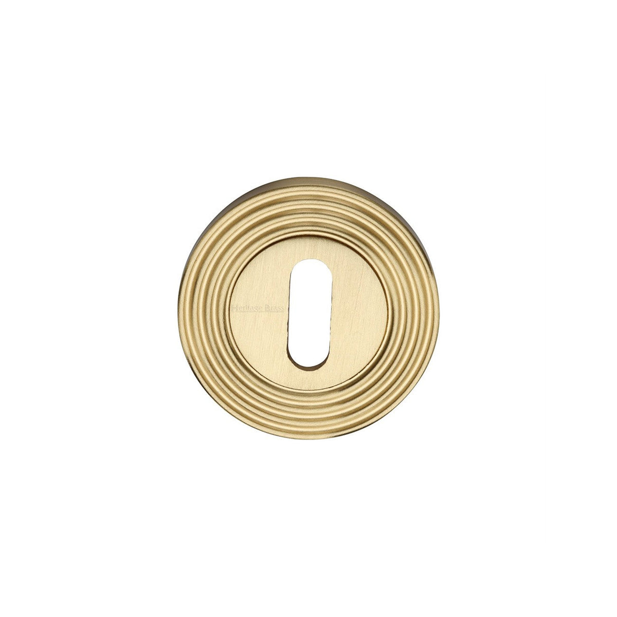 Reeded Key Escutcheon - RR4000 by M Marcus - Heritage Brass