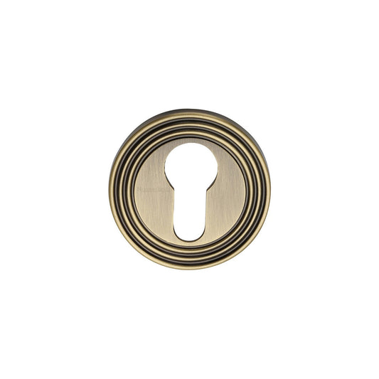 Euro Profile Cylinder Escutcheon - RR4020 by M Marcus - Heritage Brass