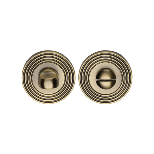 Reeded Thumbturn & Emergency Release - RR4049 by M Marcus - Heritage Brass