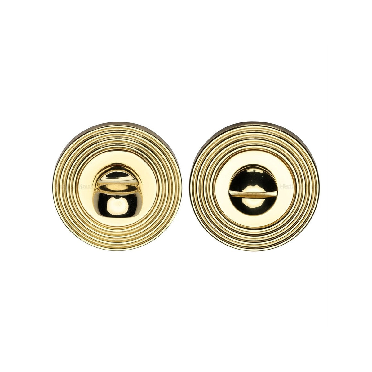 Reeded Thumbturn & Emergency Release - RR4049 by M Marcus - Heritage Brass