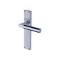 Bauhaus Reeded Door Handle on Plate by M Marcus - Heritage Brass