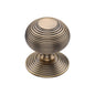 Reeded Centre Door Knob by M Marcus - Heritage Brass
