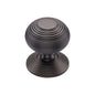 Reeded Centre Door Knob by M Marcus - Heritage Brass