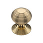 Reeded Centre Door Knob by M Marcus - Heritage Brass