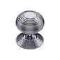Reeded Centre Door Knob by M Marcus - Heritage Brass