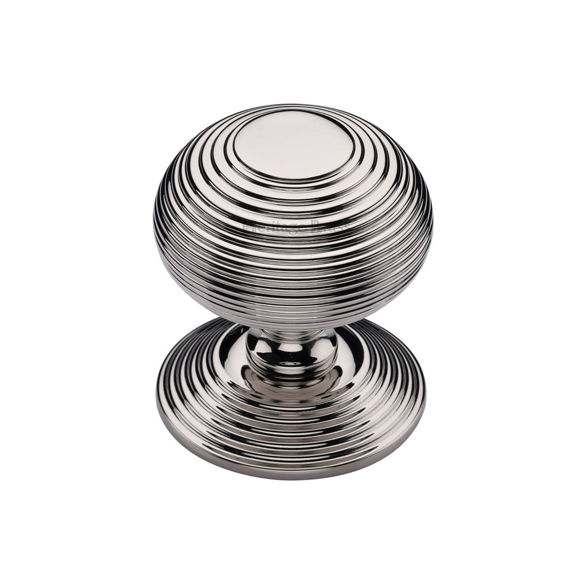 Reeded Centre Door Knob by M Marcus - Heritage Brass