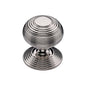 Reeded Centre Door Knob by M Marcus - Heritage Brass
