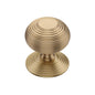 Reeded Centre Door Knob by M Marcus - Heritage Brass