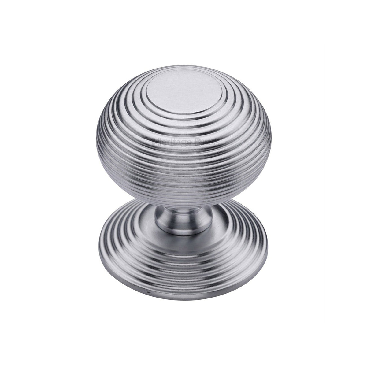 Reeded Centre Door Knob by M Marcus - Heritage Brass
